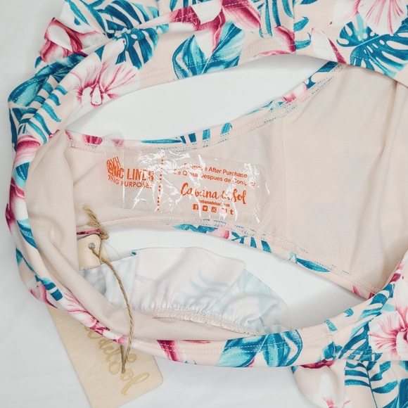 NWT Cabana Del Sol Floral Ruffled Bikini Set - Picture 6 of 8